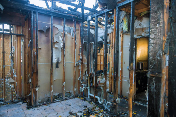 Professional Fire Damage Assessment technician working in Villanova, PA
